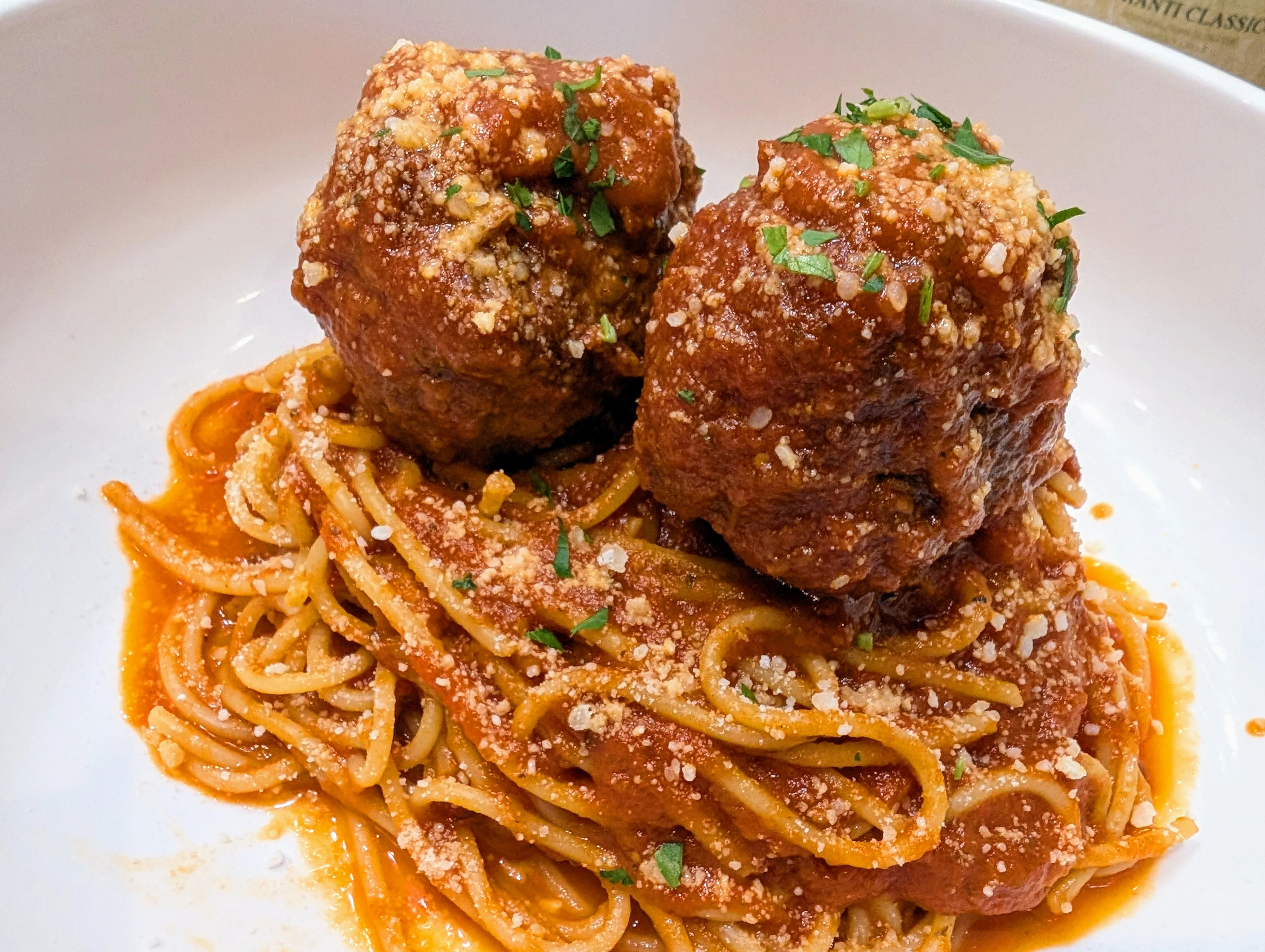 spaghetti and meatballs