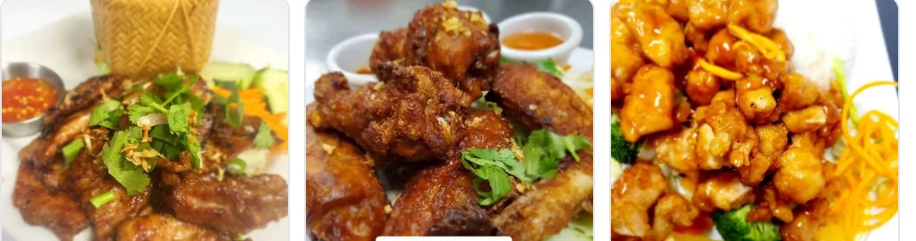 Crispy Asian chicken wings with dipping sauce