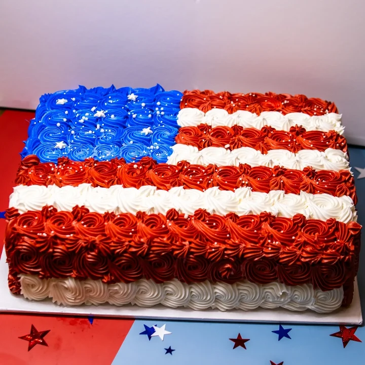 Flag Sheet Cake