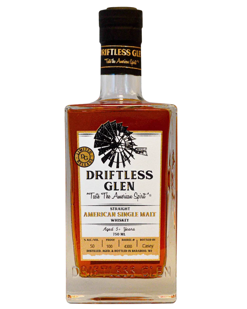 A bottle of American Single Malt