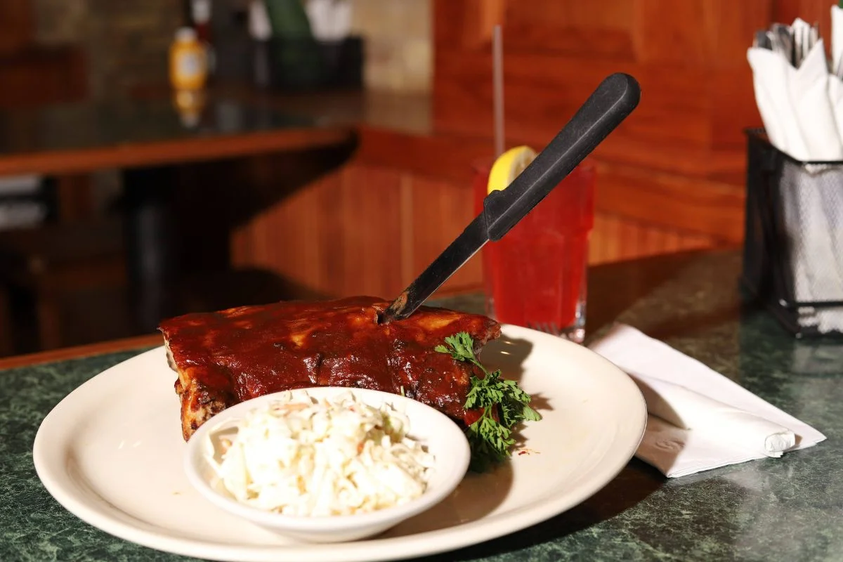 Meat loaf and white rice