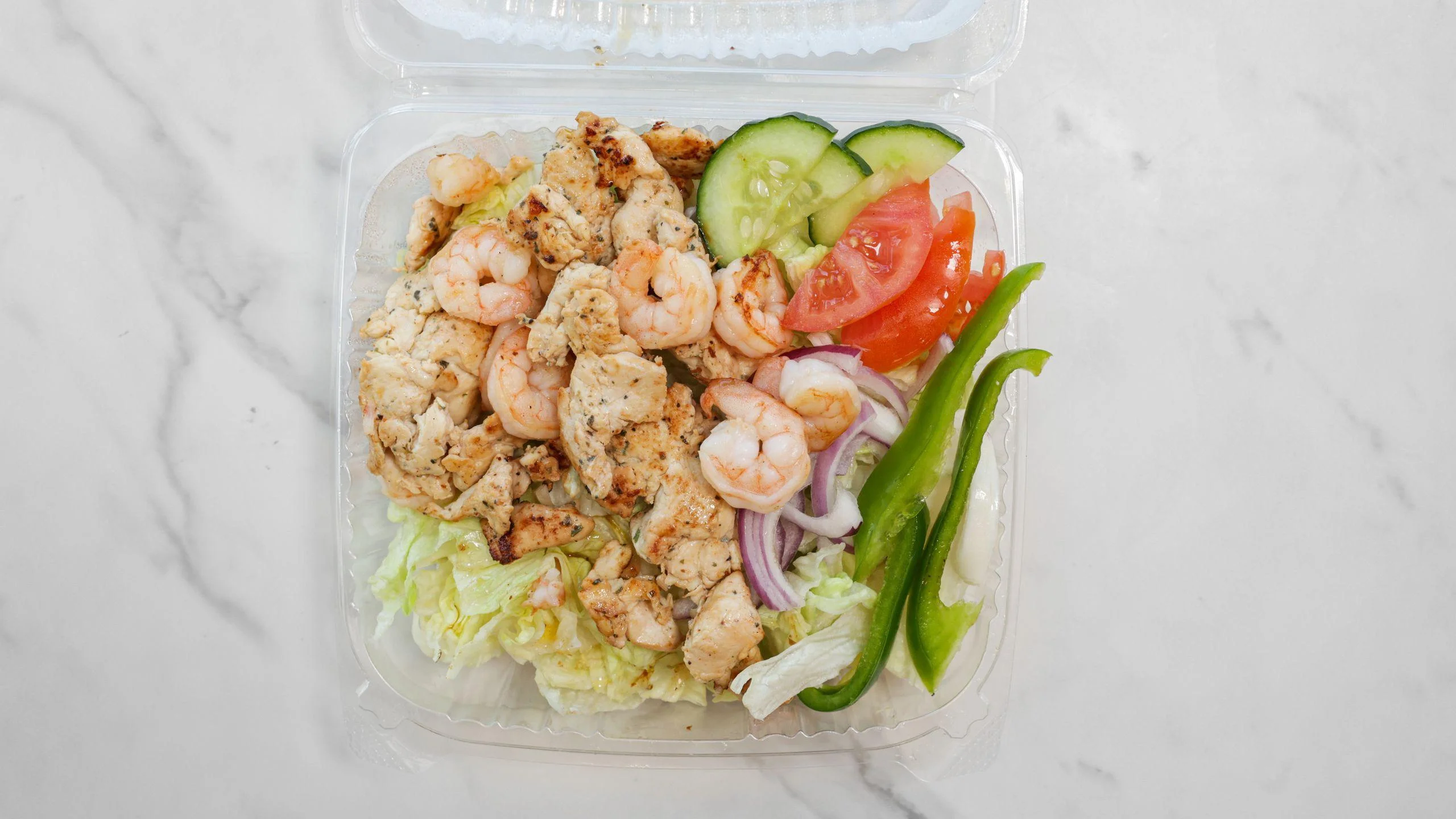 Dat Salad (Grilled Shrimp & Chicken)