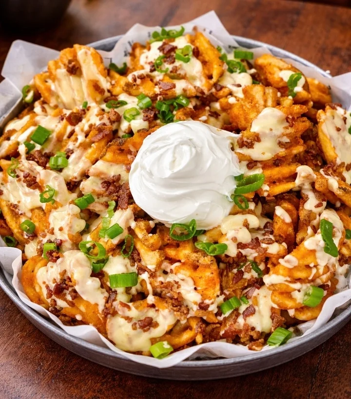 Smothered Waffle Fries
