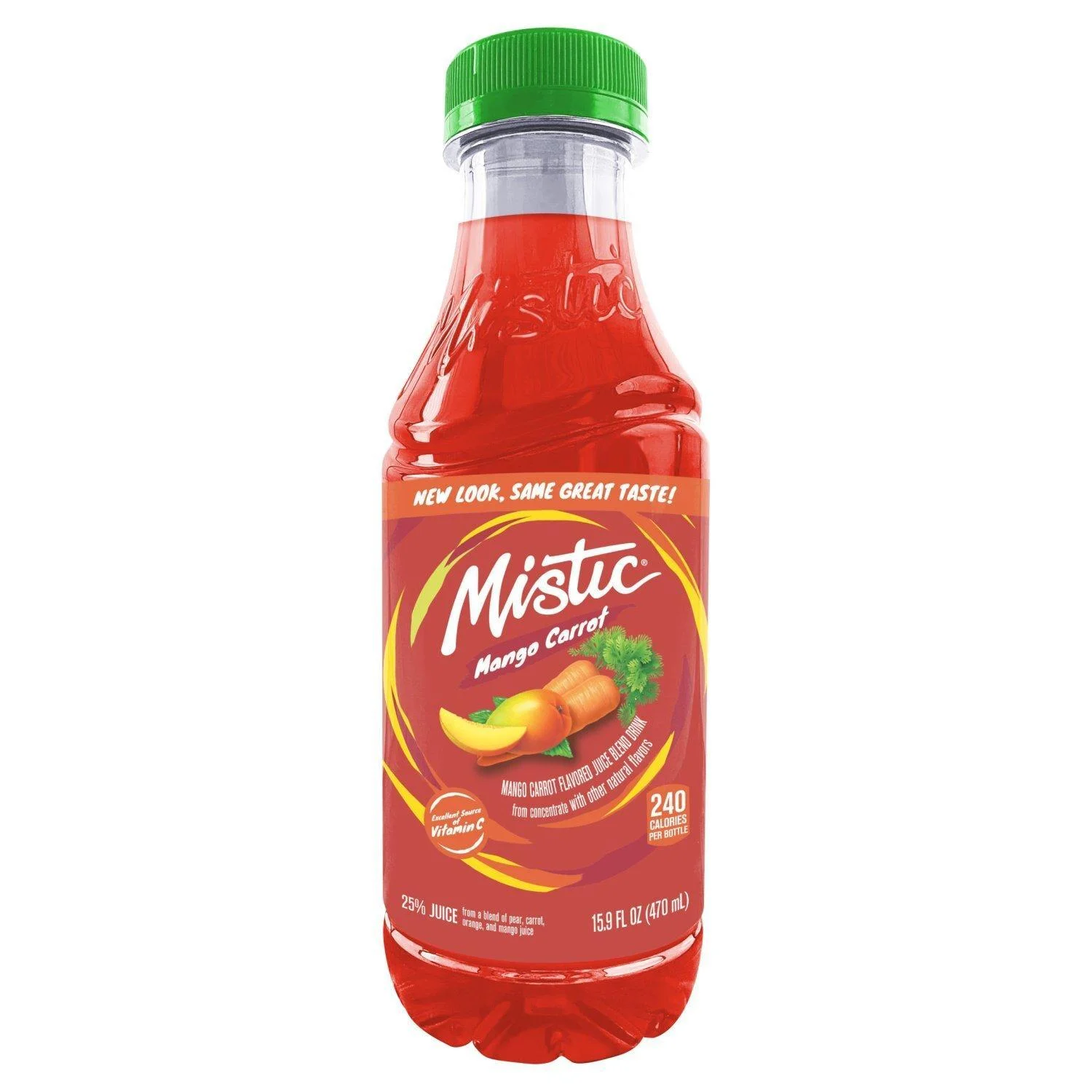 Mistic Mango Carrot Flavored Juice Blend Drink, 15.9 fl oz