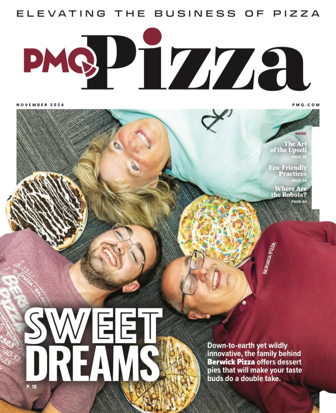 Dessert pizzas from Berwick Pizza with creative toppings