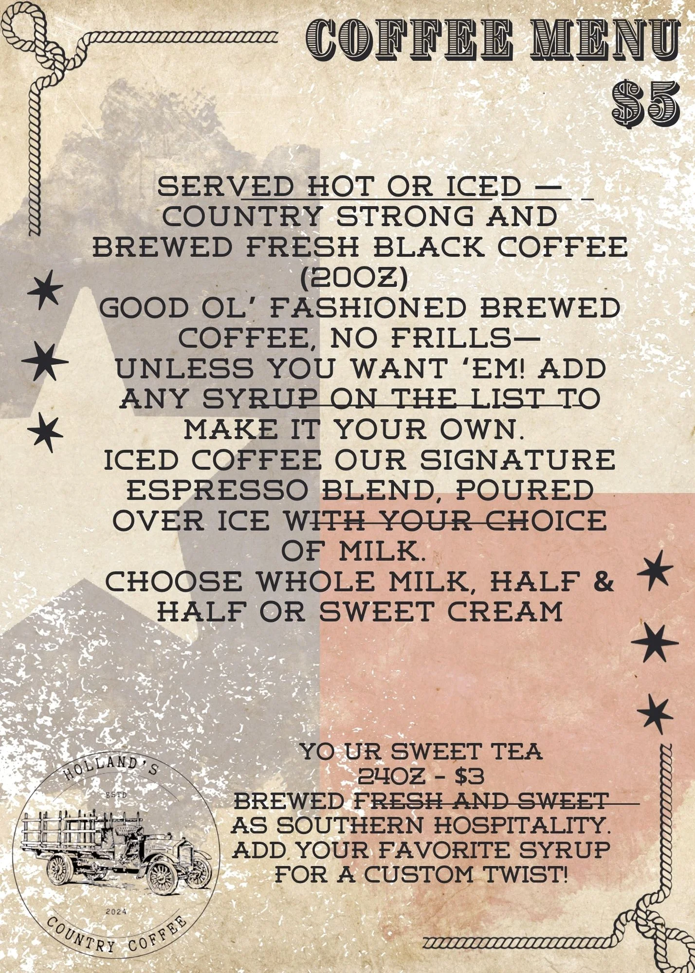 Hot or Iced Coffee