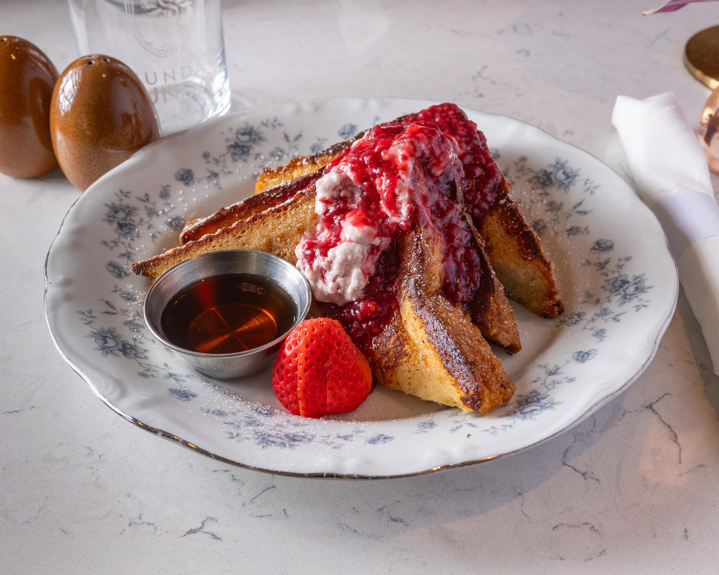 Raspberry French Toast at Sunday Sunday