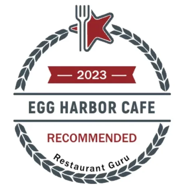 2023 Restaurant Guru recommended badge for Egg Harbor Cafe