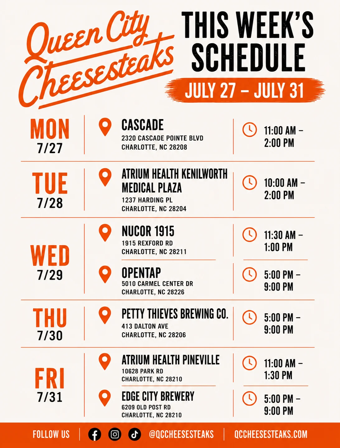 Delicious cheesesteak sandwich from Queen City Cheesteaks