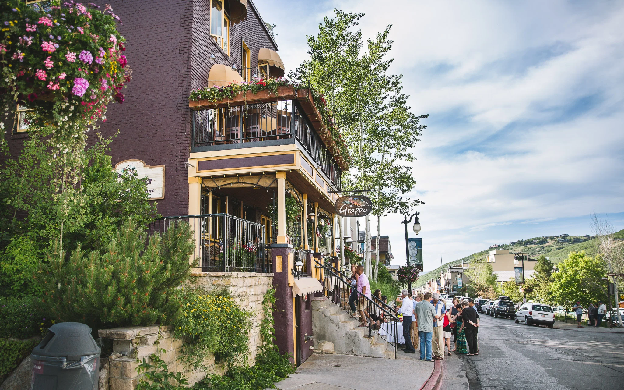 Grappa overlooking Main Street