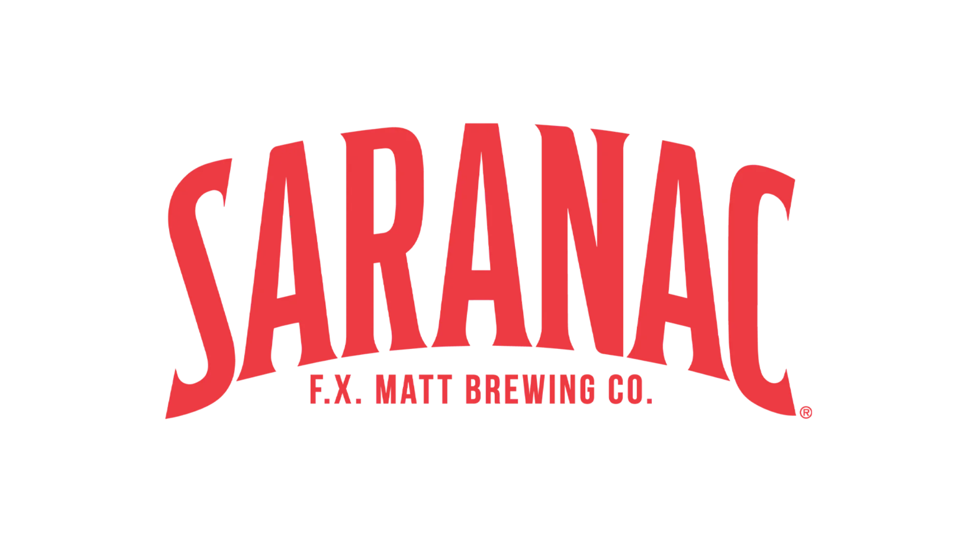 Saranac logo from F.X. Matt Brewing Co.
