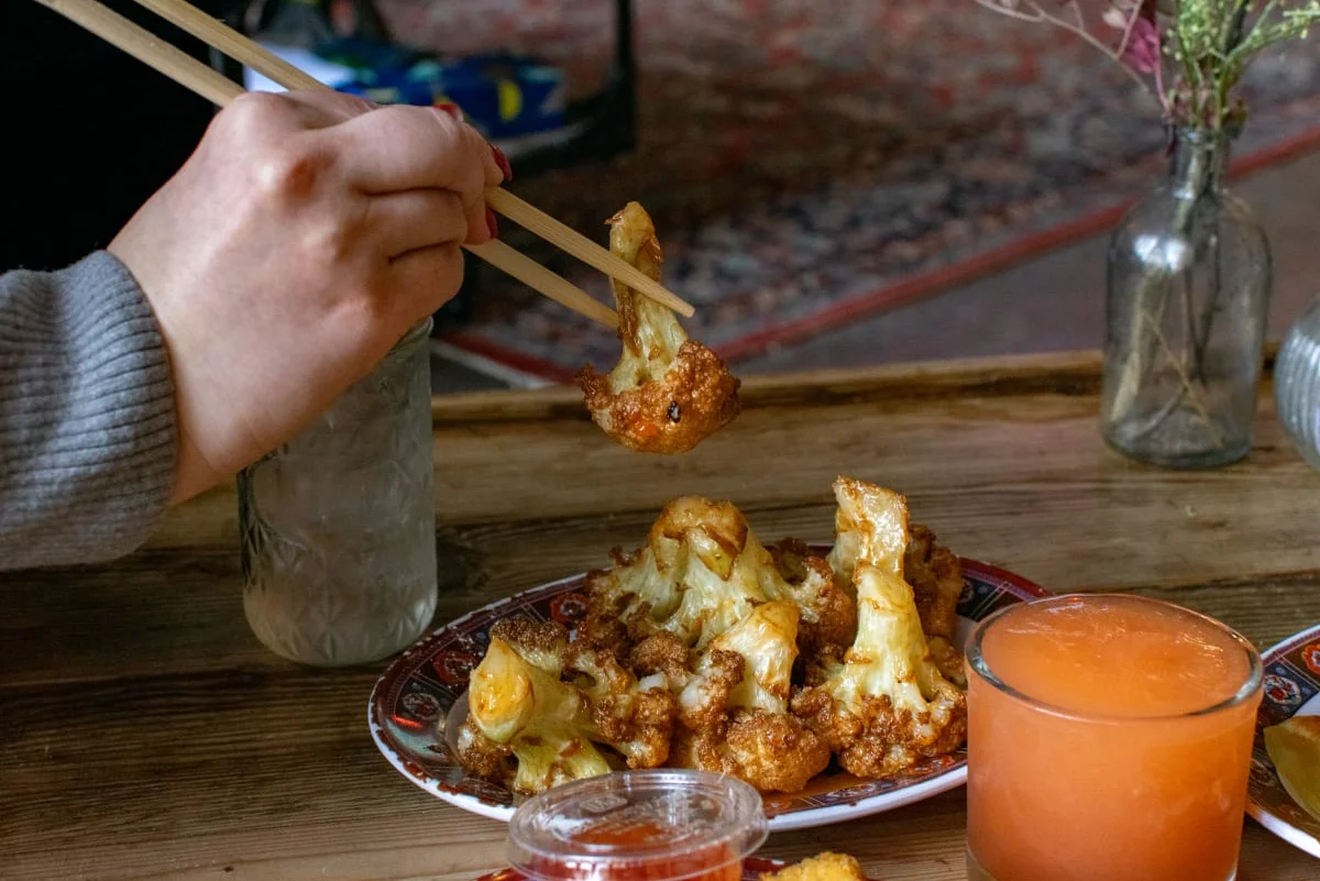 Cauliflower wings photo by Anne Cruz