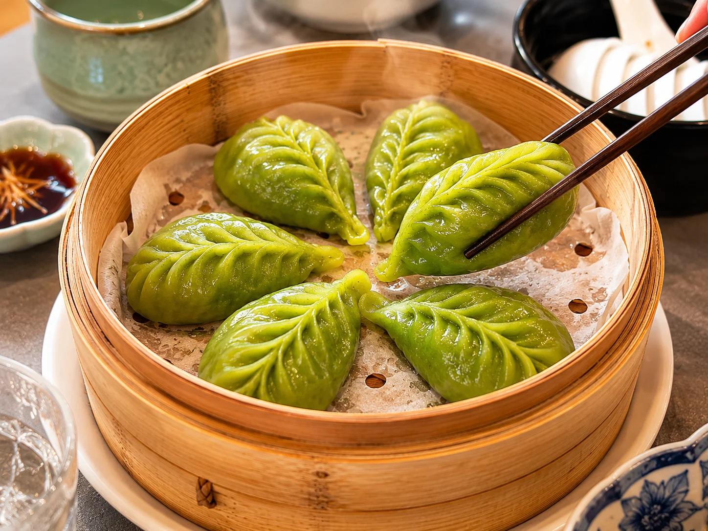 丝瓜小笼包 Gourd Luffa & Pork Soup Dumplings