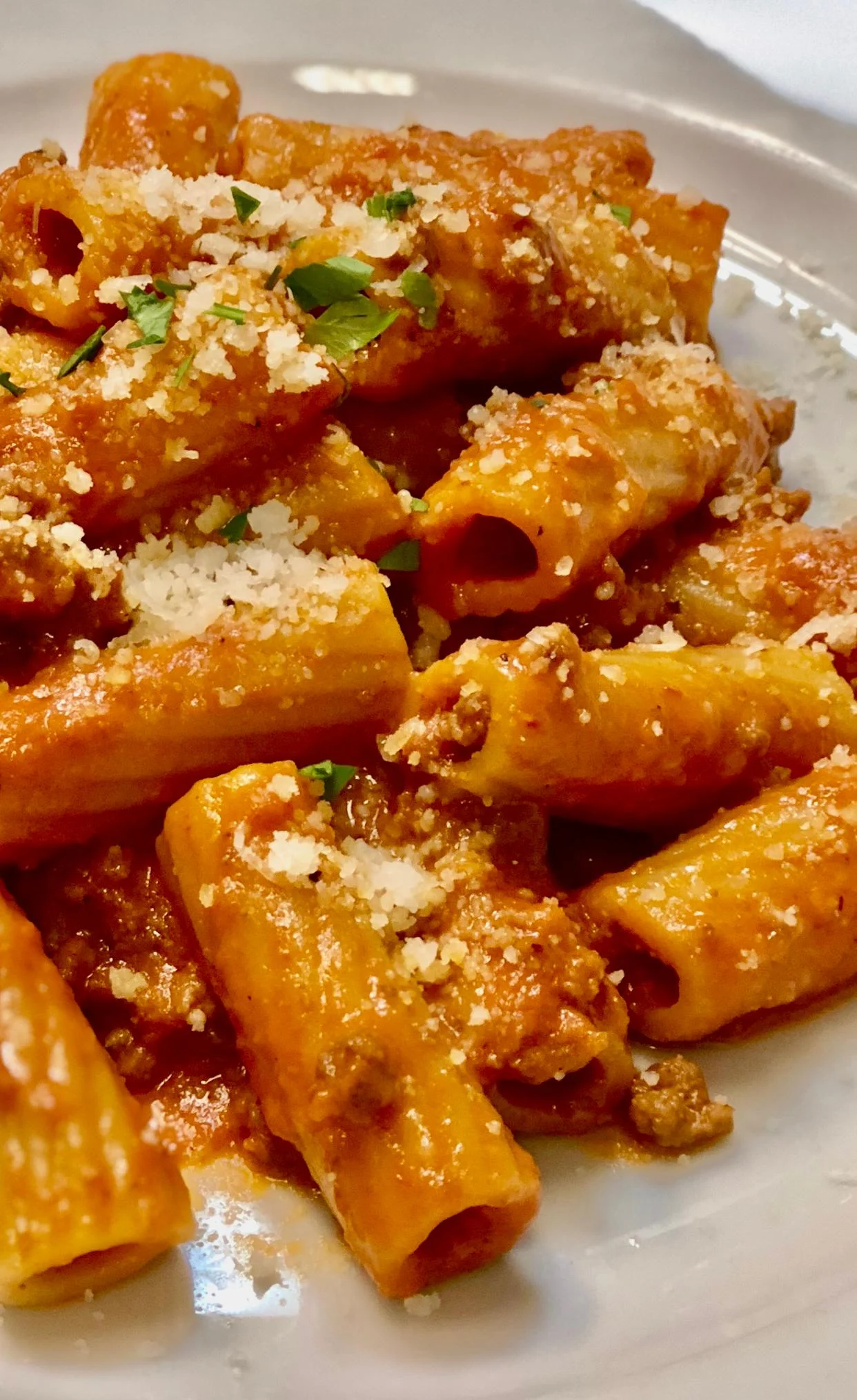 Traditional Rigatoni Bolognese