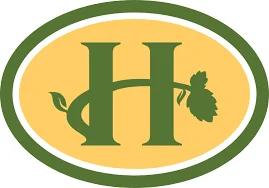 Stylized logo featuring a green 'H' with a vine and leaf design