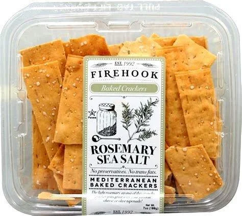 Firehook Mediterranean Baked Crackers - Rosemary Sea Salt