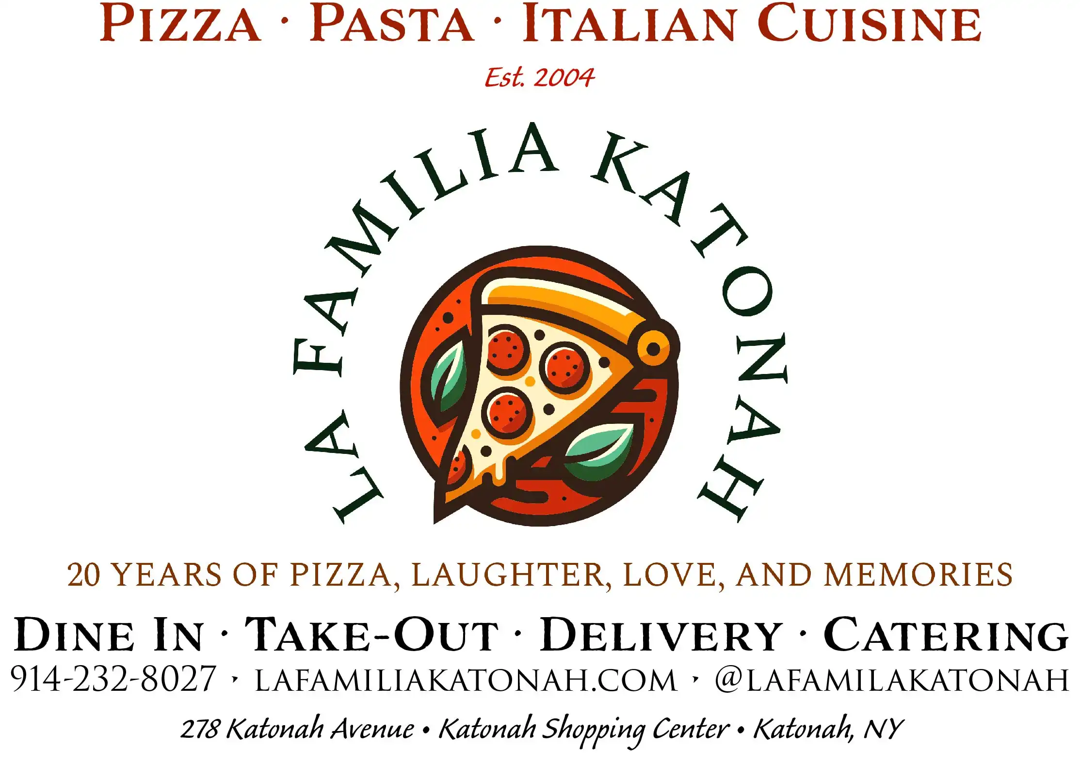 La Familia Katonah | Pizza | Katonah Shopping Center | NY
