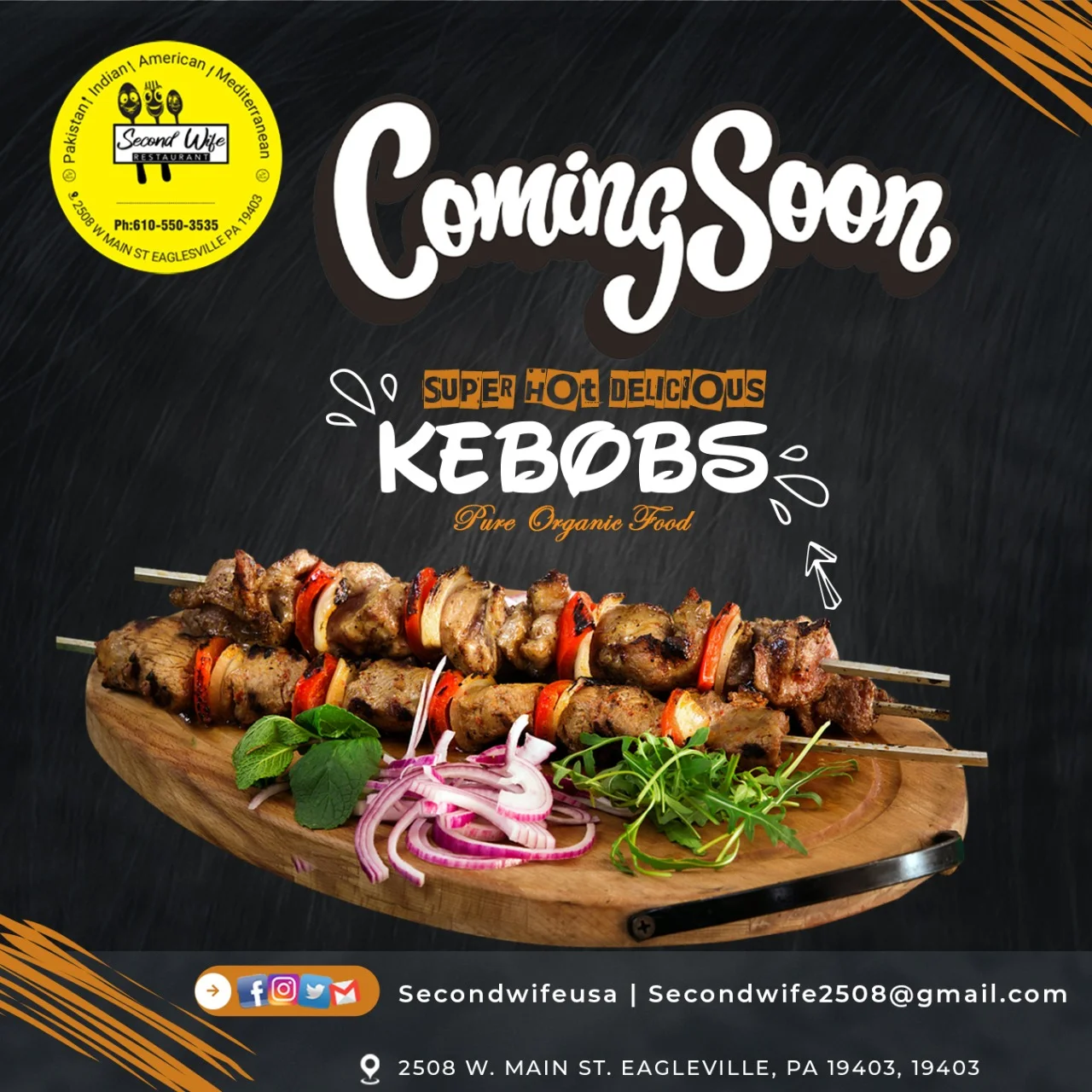 Delicious Pakistani kebabs served on a wooden platter