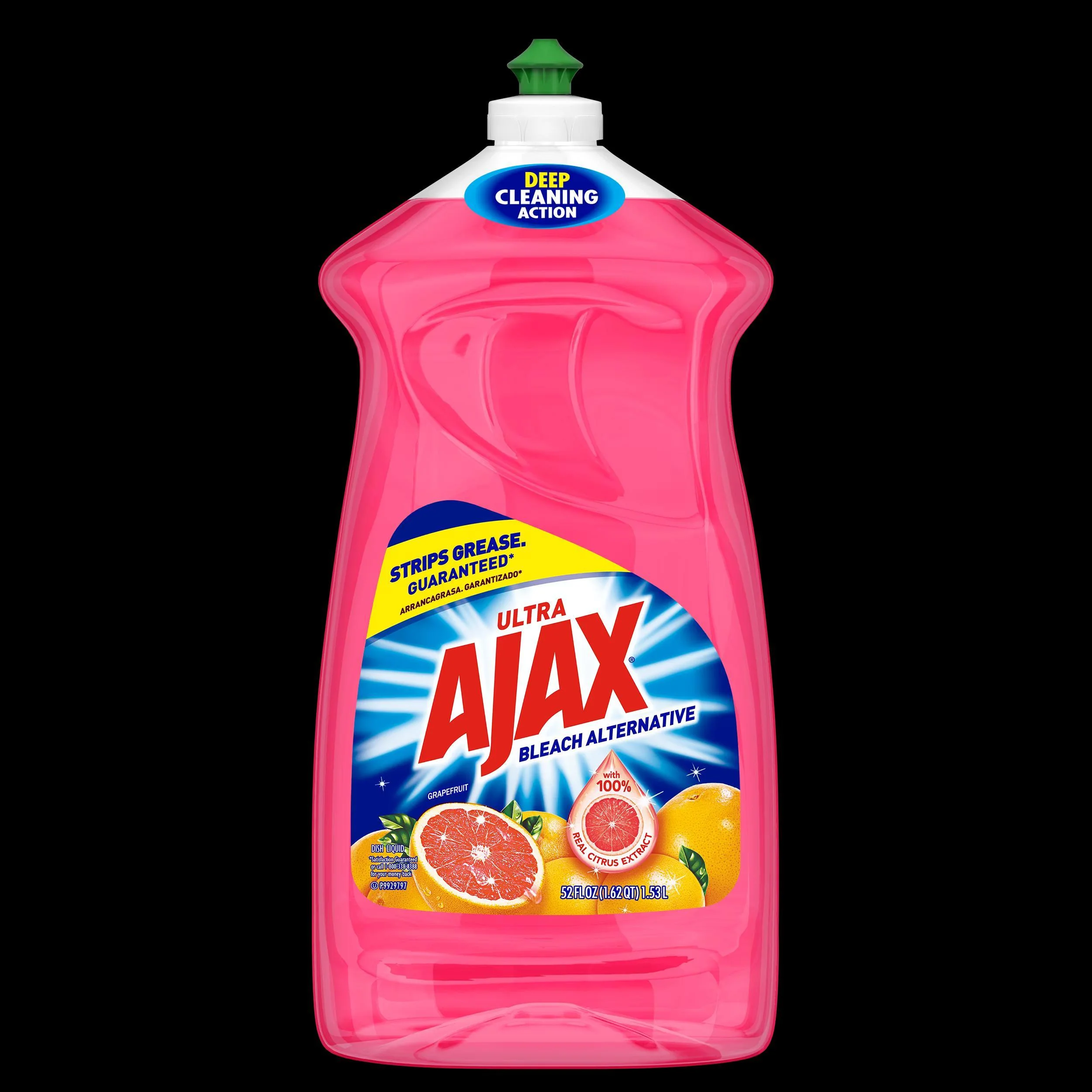 Ajax Ultra Liquid Dish Soap Grapefruit Scent Deep Cleaning Action Mess Free Easy Flip Cap