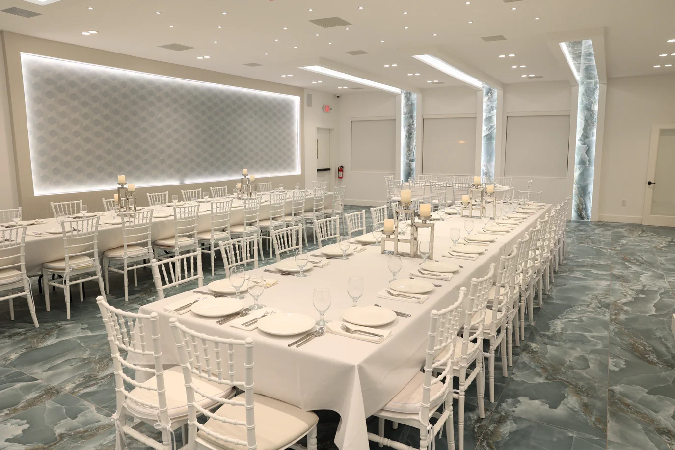 Elegant dining setup in a modern restaurant