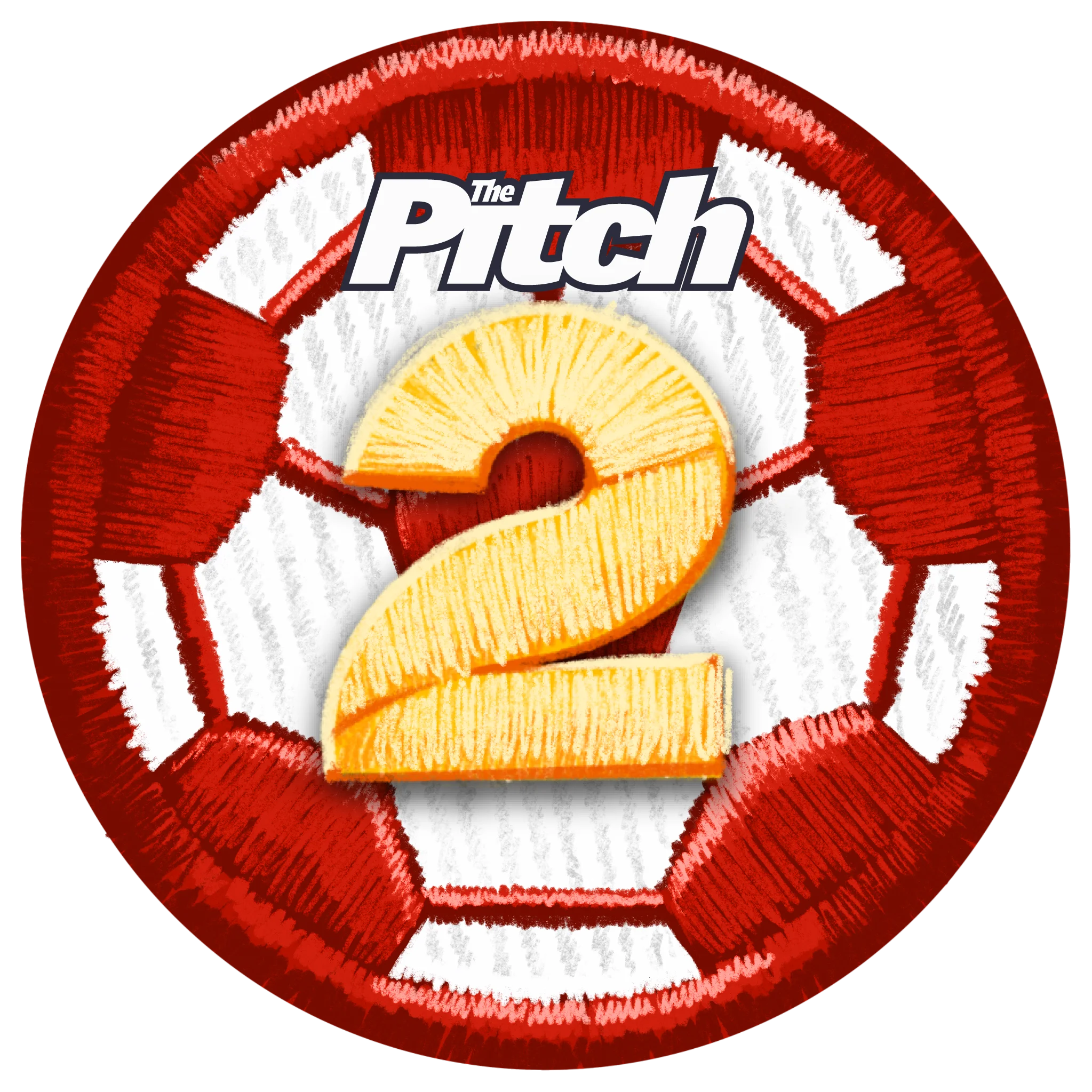 Logo for The Pitch 2 featuring a soccer ball design