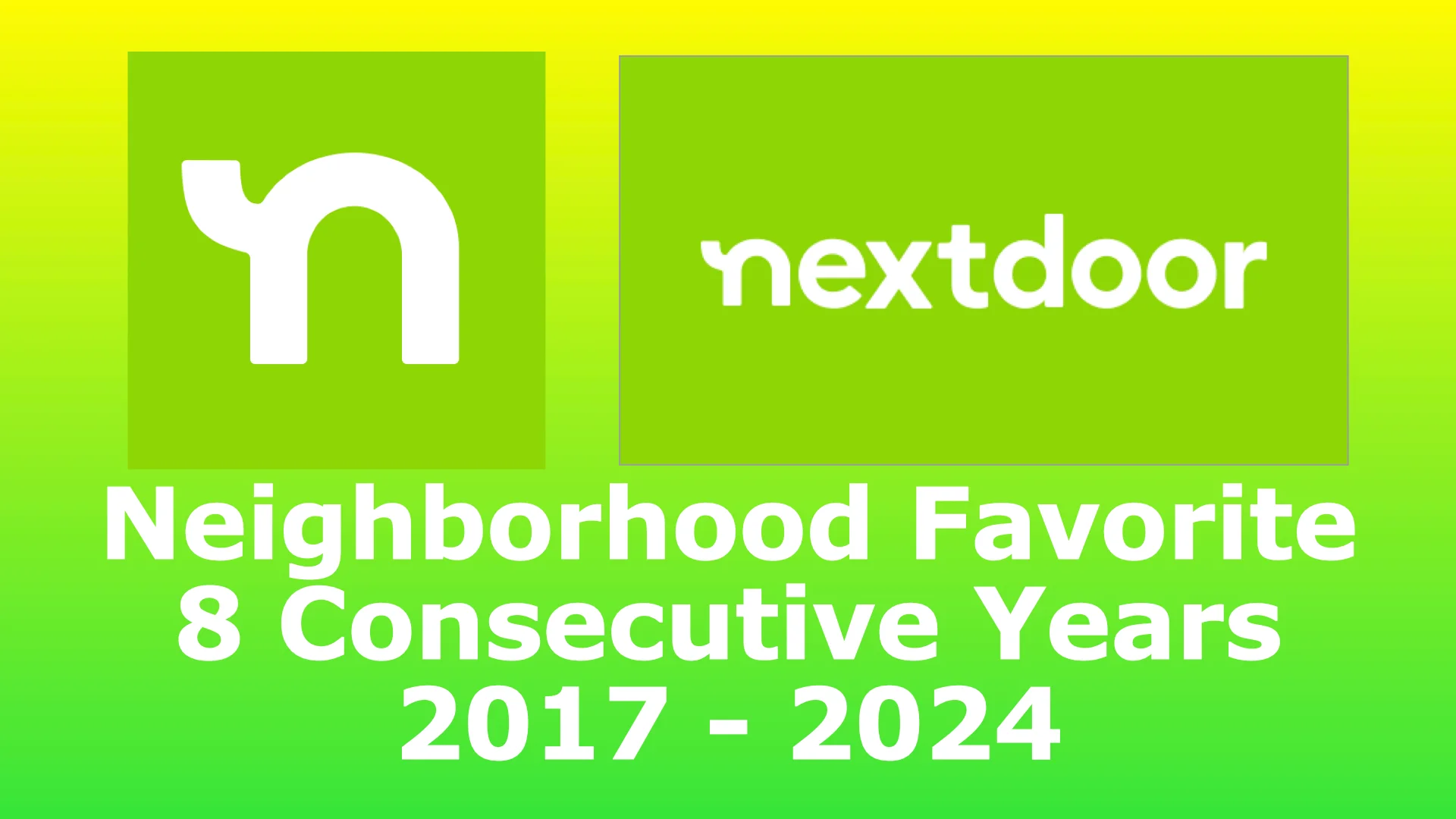Nextdoor Neighborhood Favorite award 2017-2024