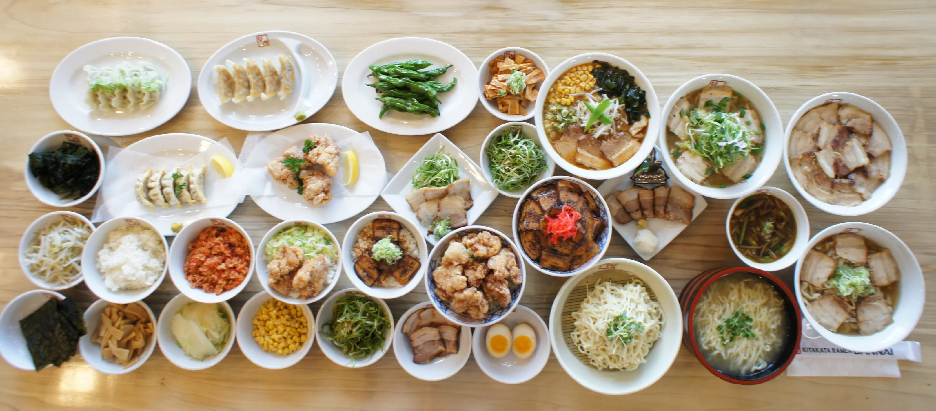 All the food found in the restaurant