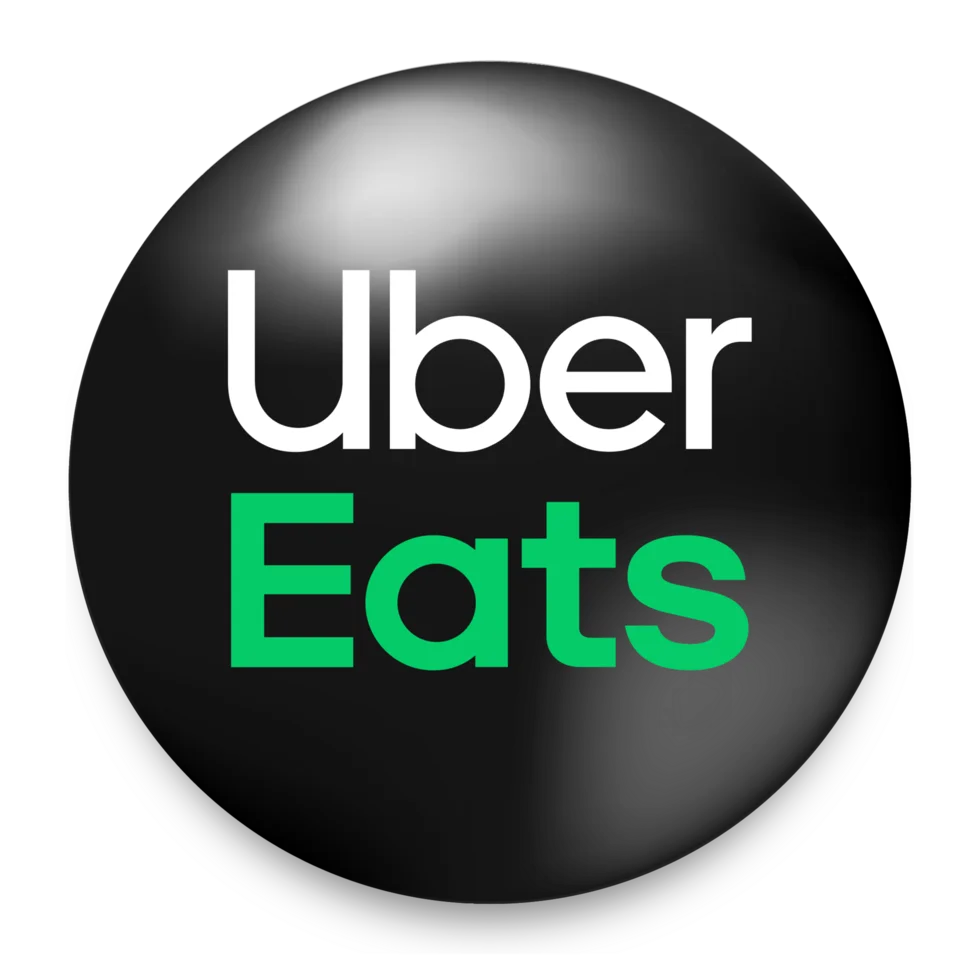 Uber Eats logo on a black background