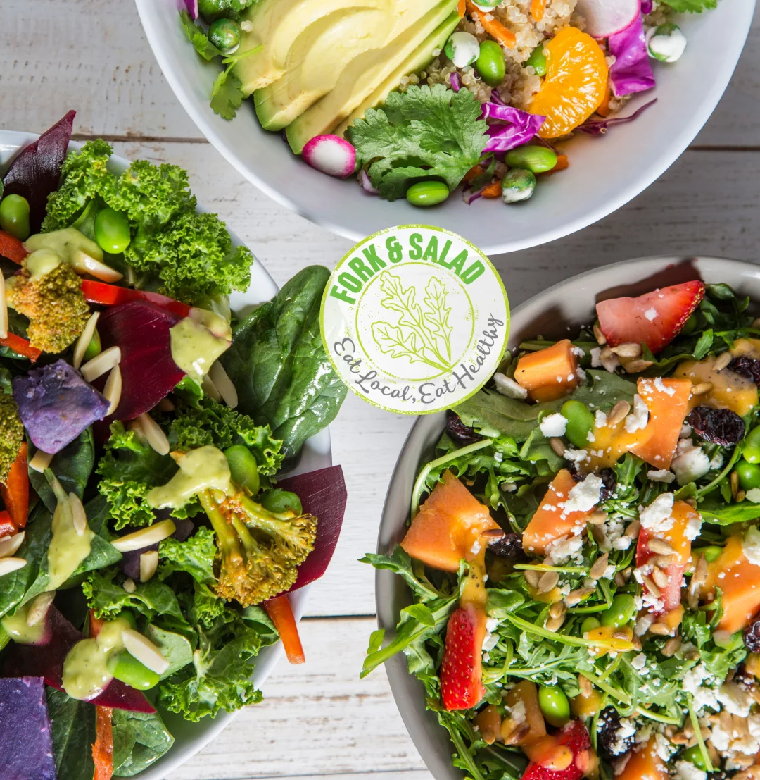 fork and salad
