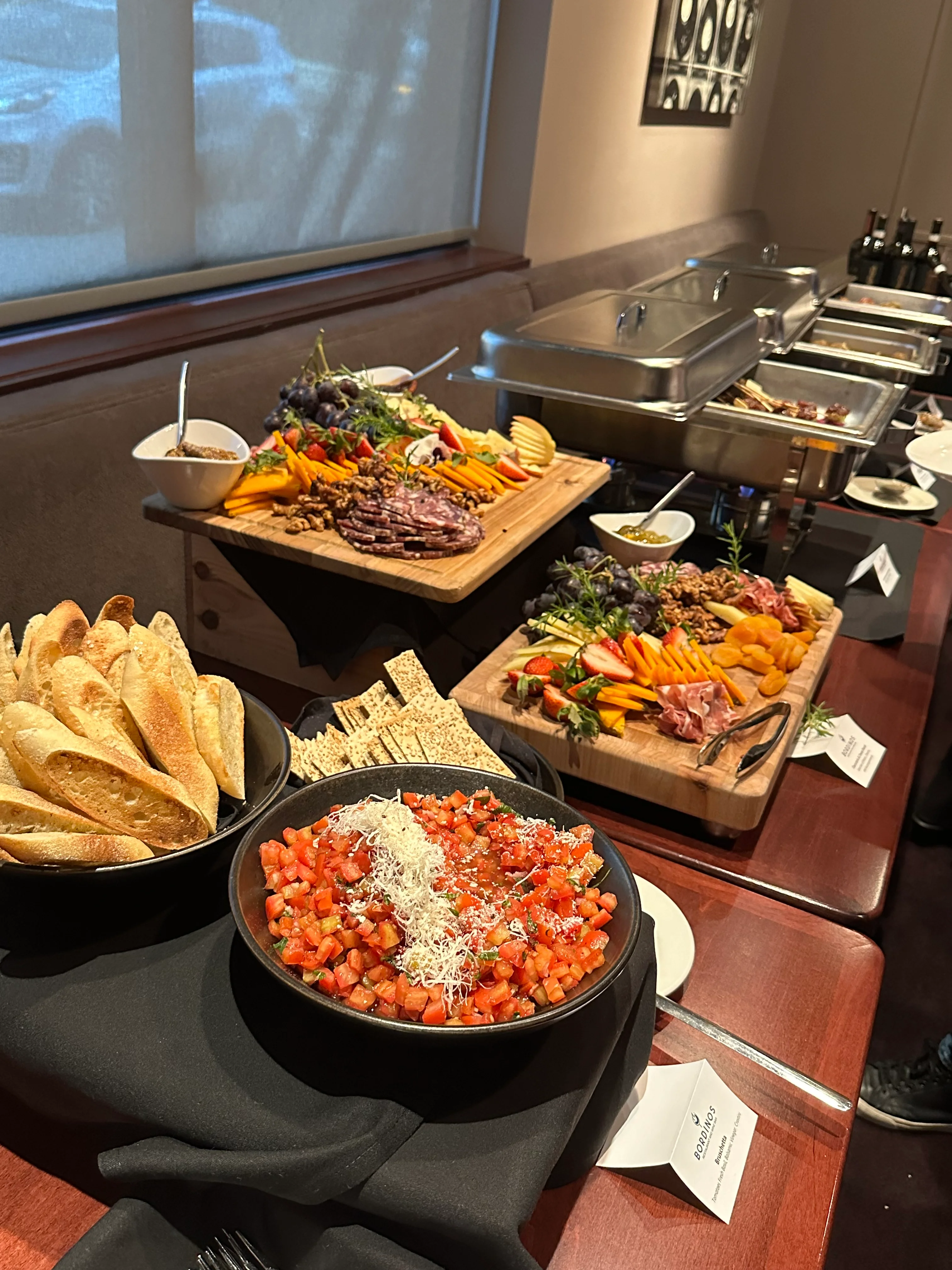 Italian antipasto platter with cured meats and cheeses