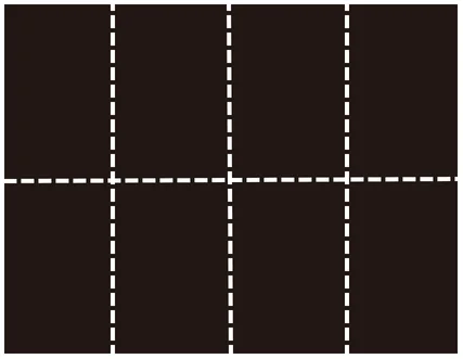 Grid layout for restaurant menu design