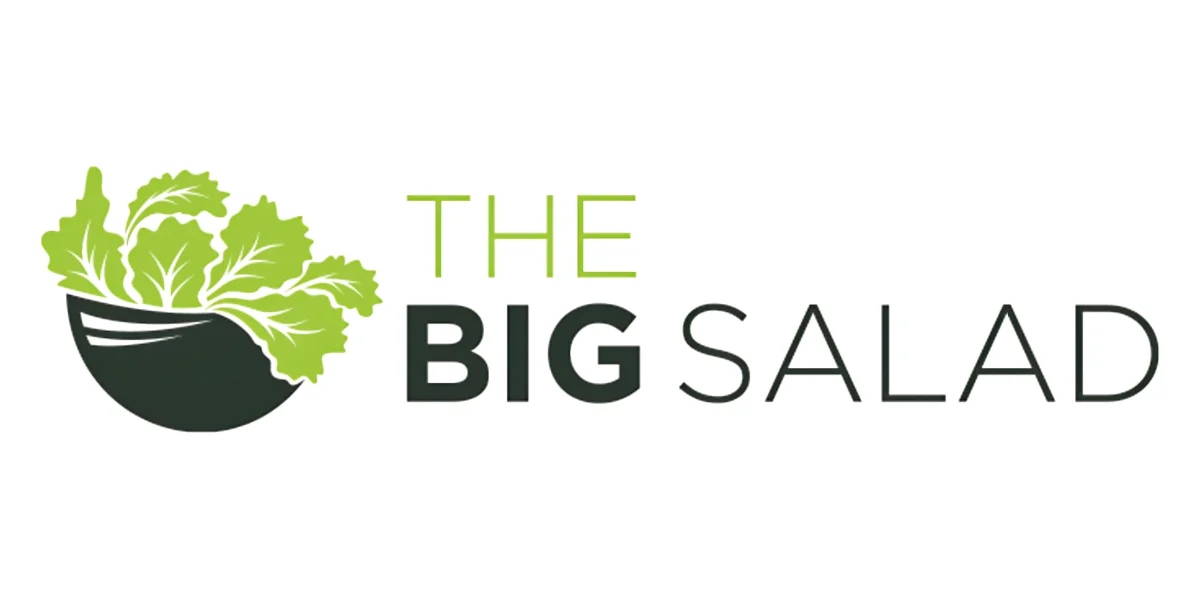 Logo of The Big Salad featuring a bowl of fresh greens