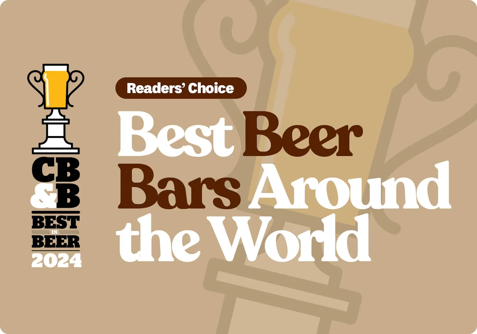 Readers' Choice Best Beer Bars Around the World 2024 award graphic