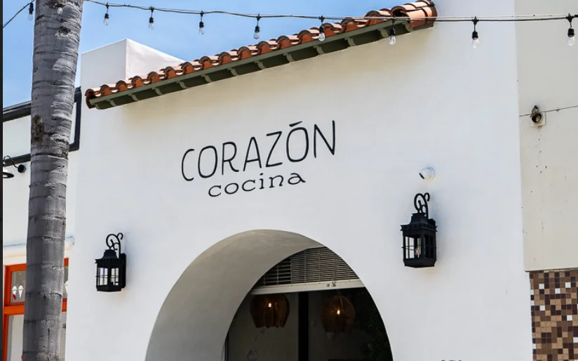 Exterior view of Corazón Cocina restaurant with a welcoming entrance