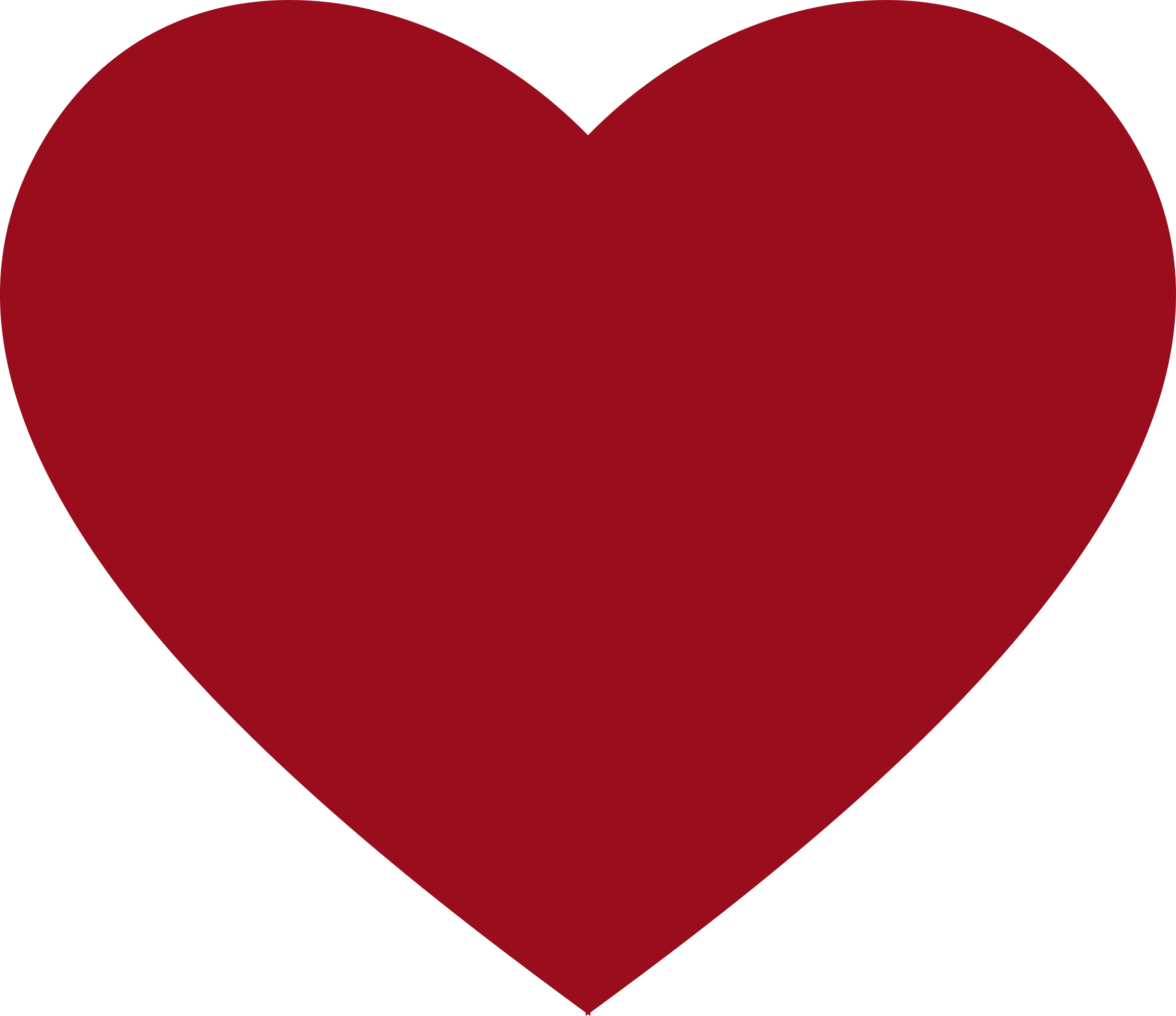 Red heart graphic on a black background