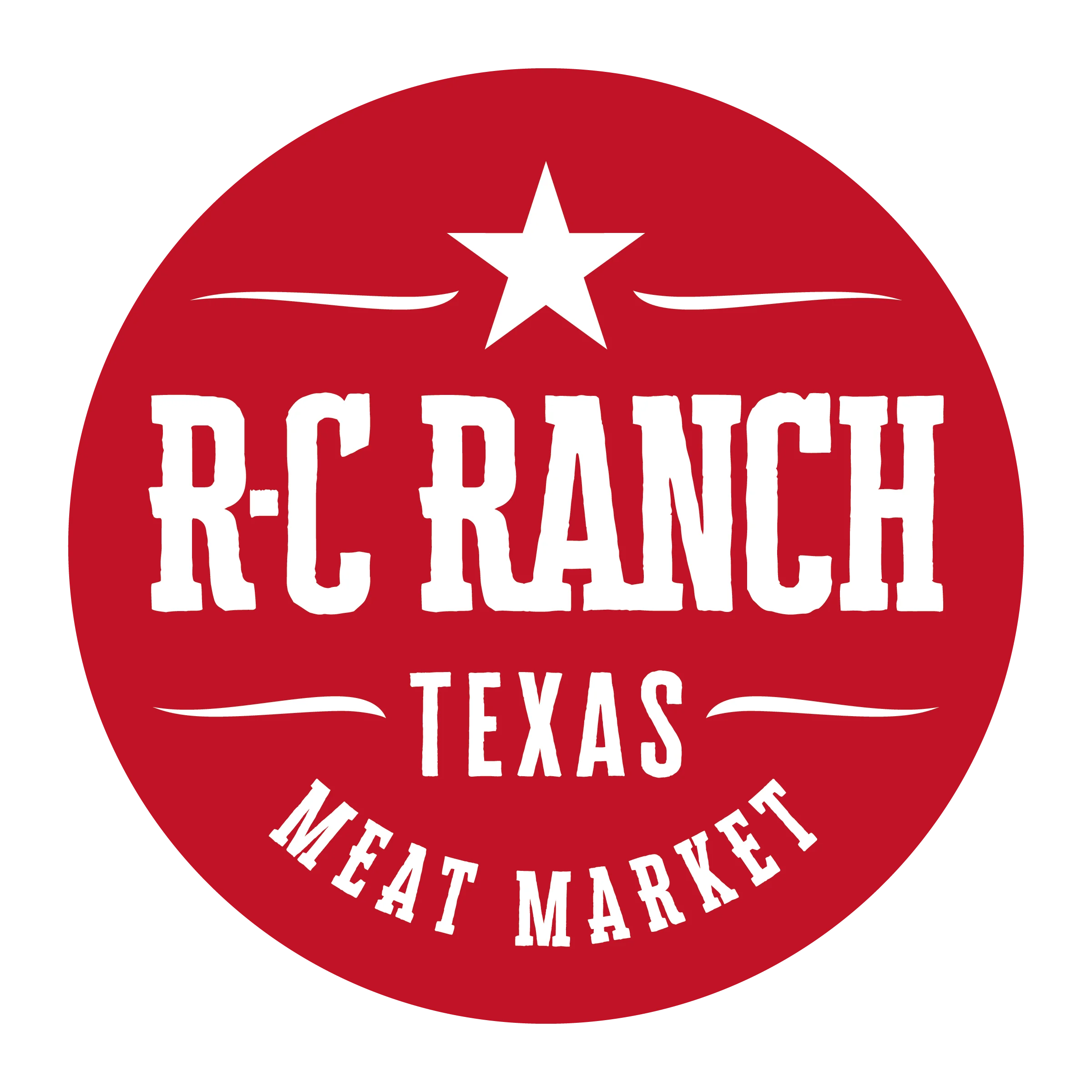 Circular logo of Meat Market restaurant featuring a stylized meat graphic.