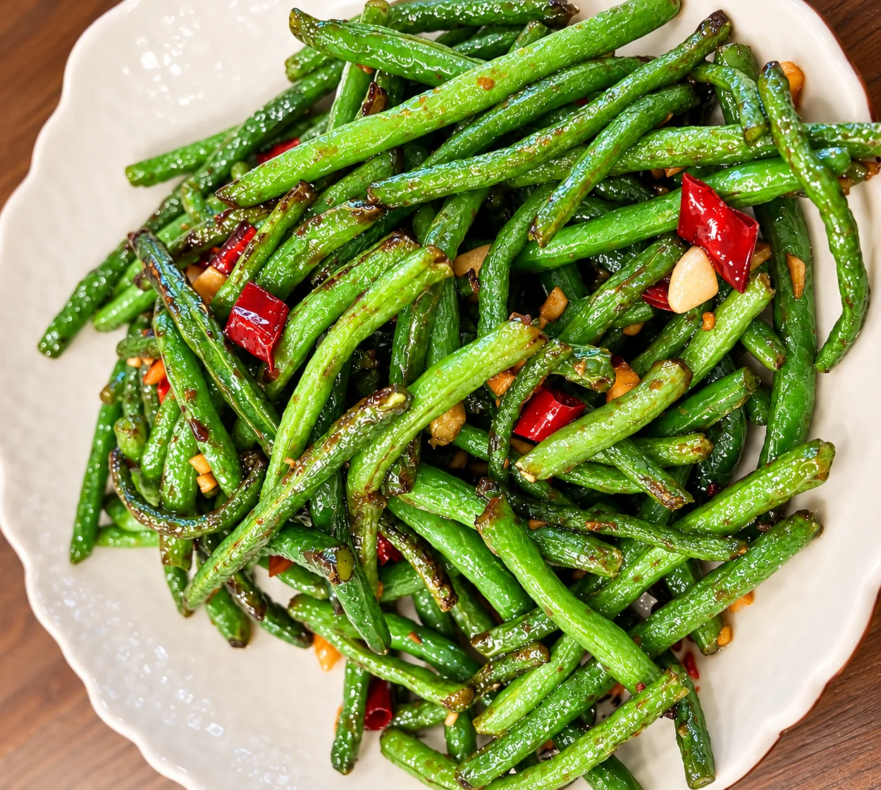 VG2 干煸四季豆 Dry-fried String Beans  