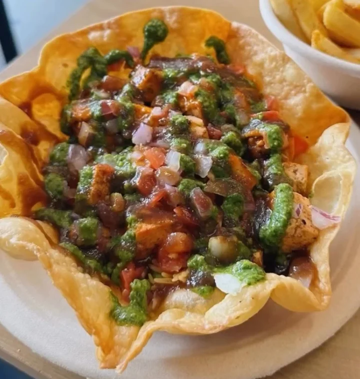 Masala Breakfast Tostada Bowl