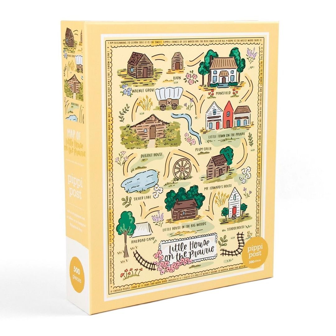 Little House on the Prairie Map - 500 Piece Jigsaw Puzzle - Image 1 of 3