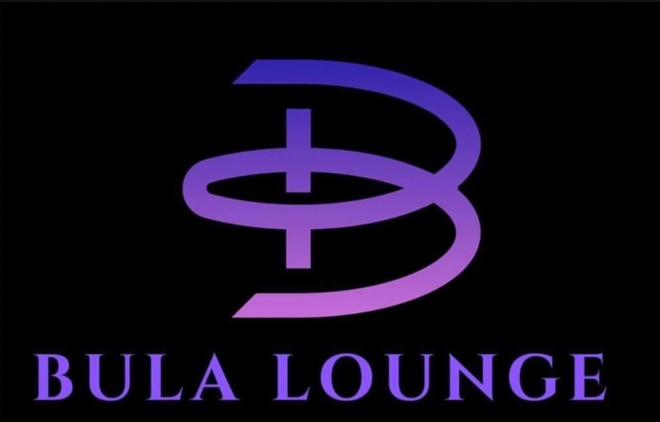 Logo of Bula Lounge with modern design and gradient colors