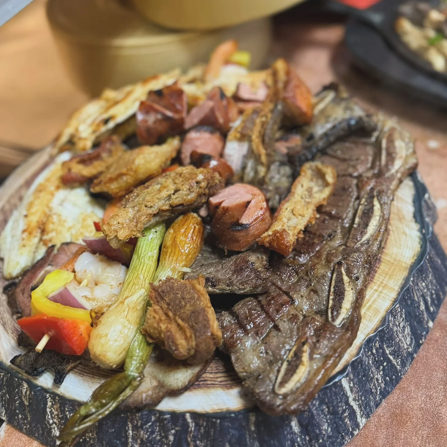 Mixed grill platter featuring assorted meats