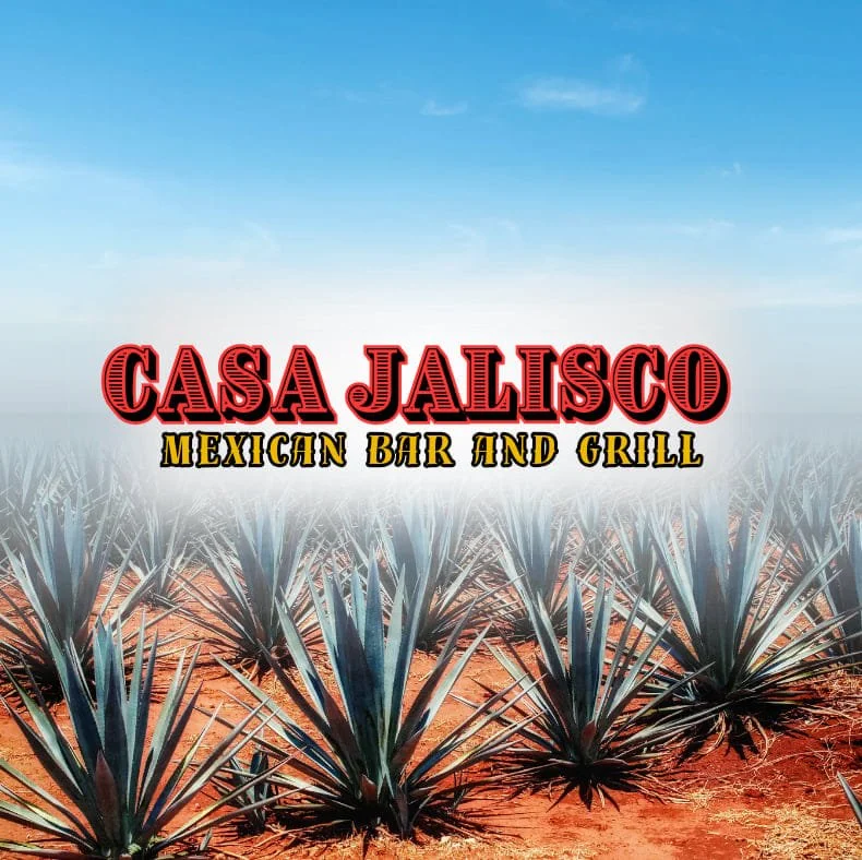 Casa Jalisco Mexican Bar and Grill logo with agave plants