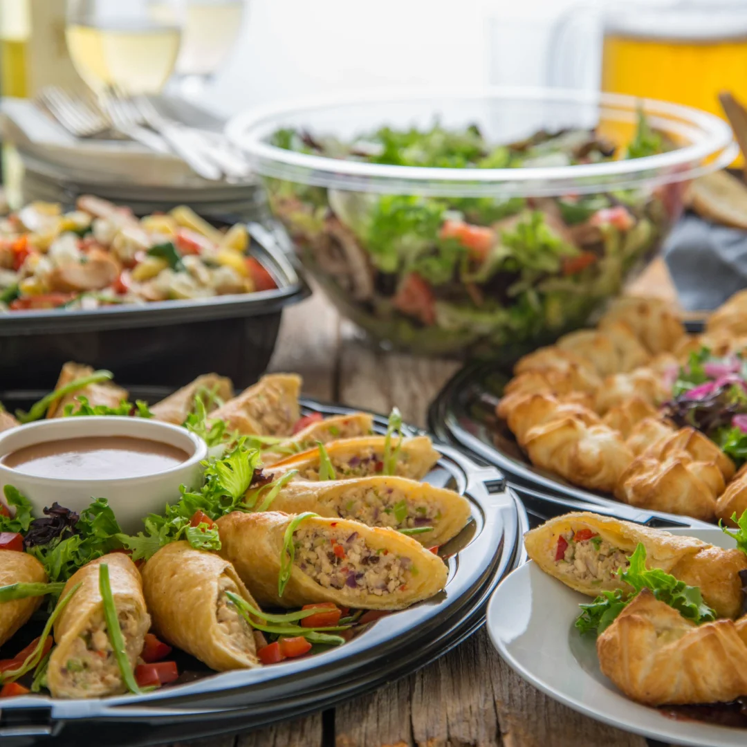 Platters filled with our delicious catering options.