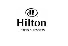 Hilton Hotels & Resorts logo on a white background