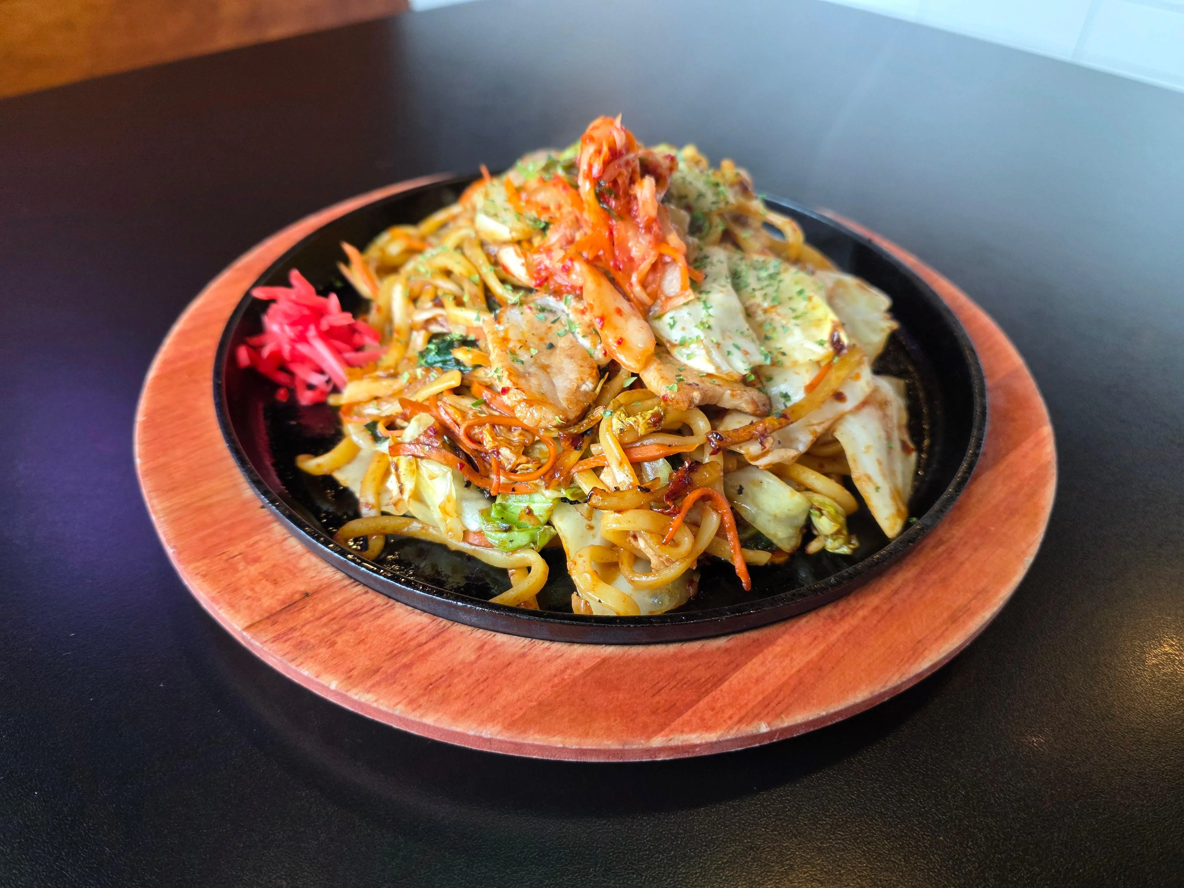 Kimchi Pork Yakisoba