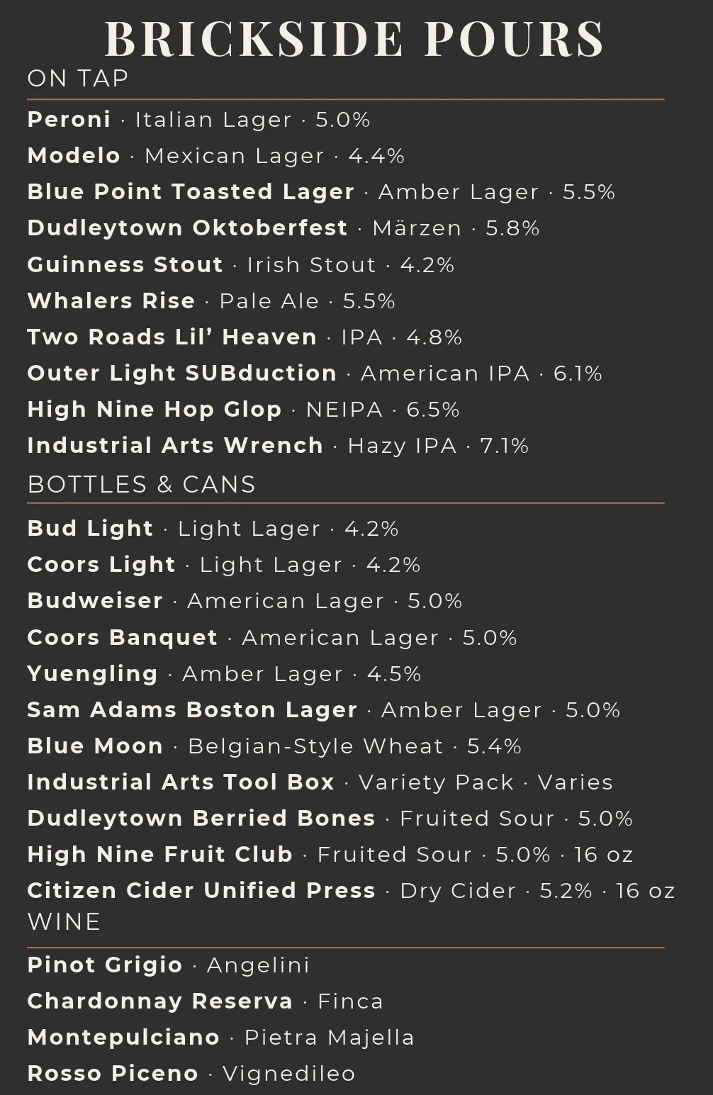 Craft beer selection with various taps and bottles displayed in a bar setting