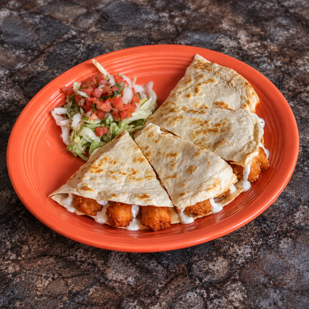 Chicken Bacon Ranch Quesadilla