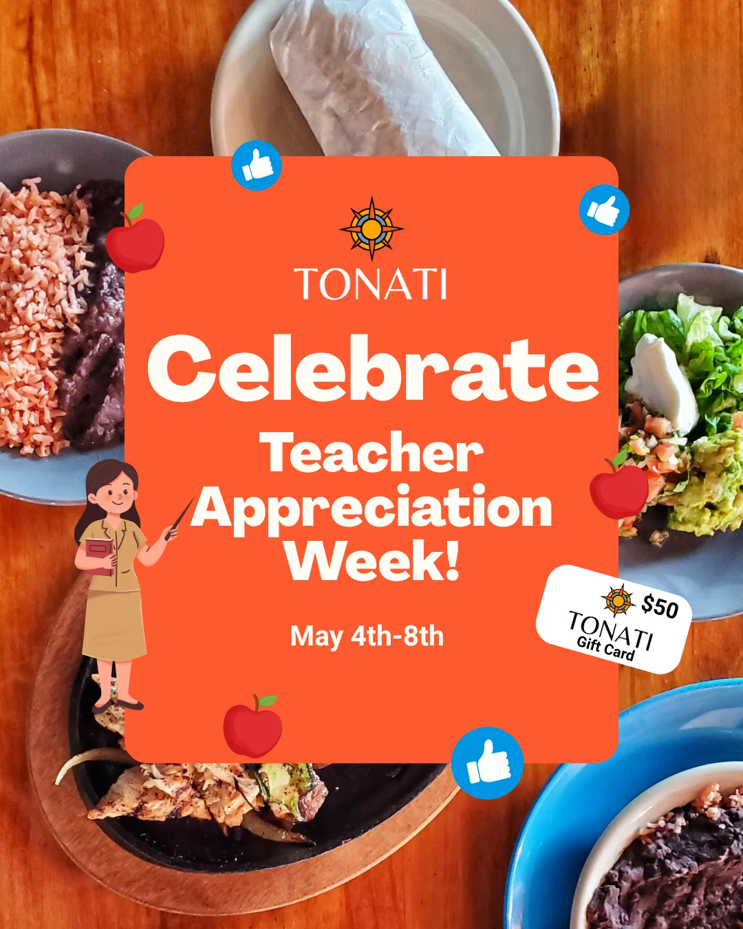 Teacher Appreciation week specials 
