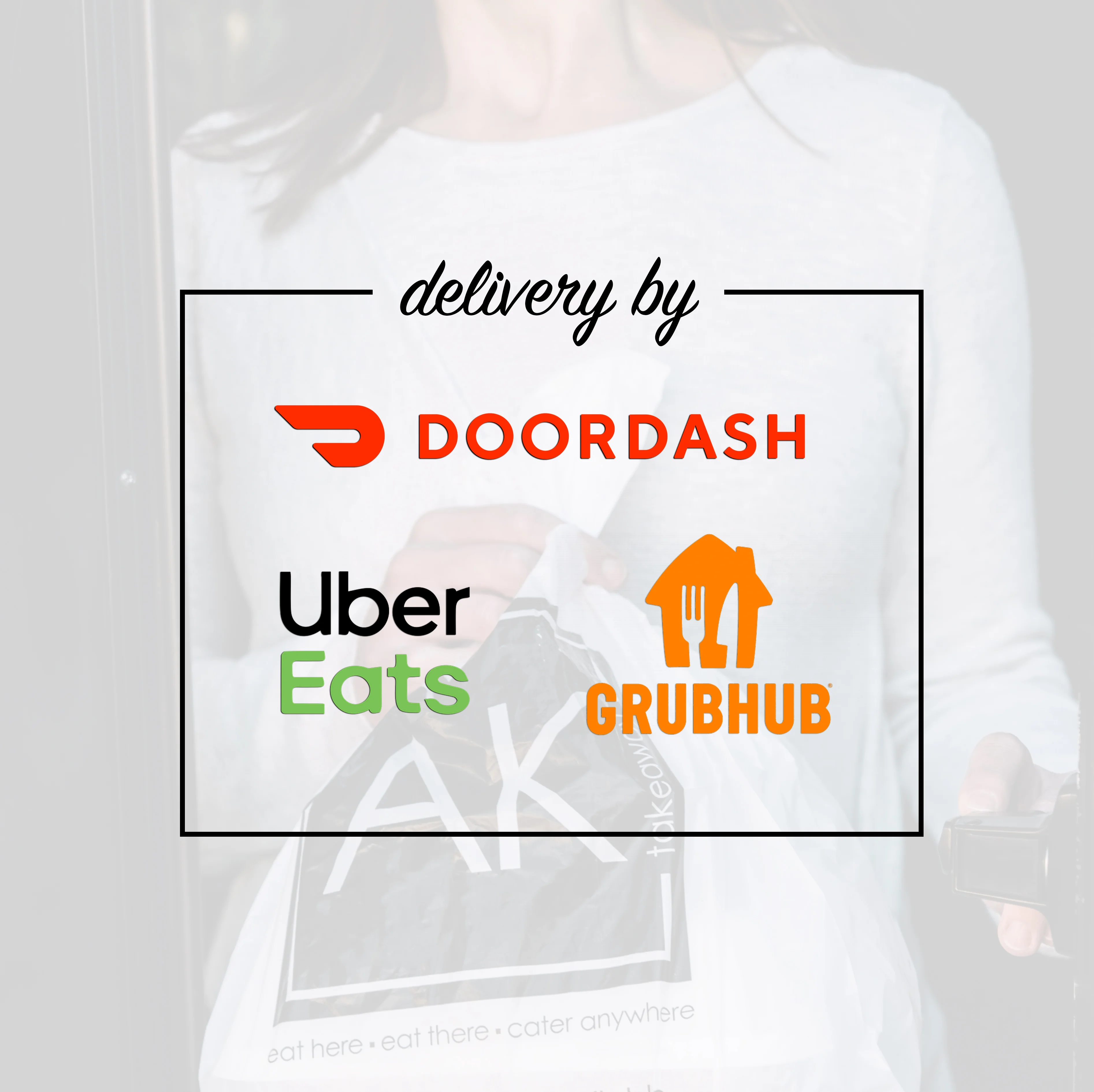 Delivery options for restaurant takeout with popular apps