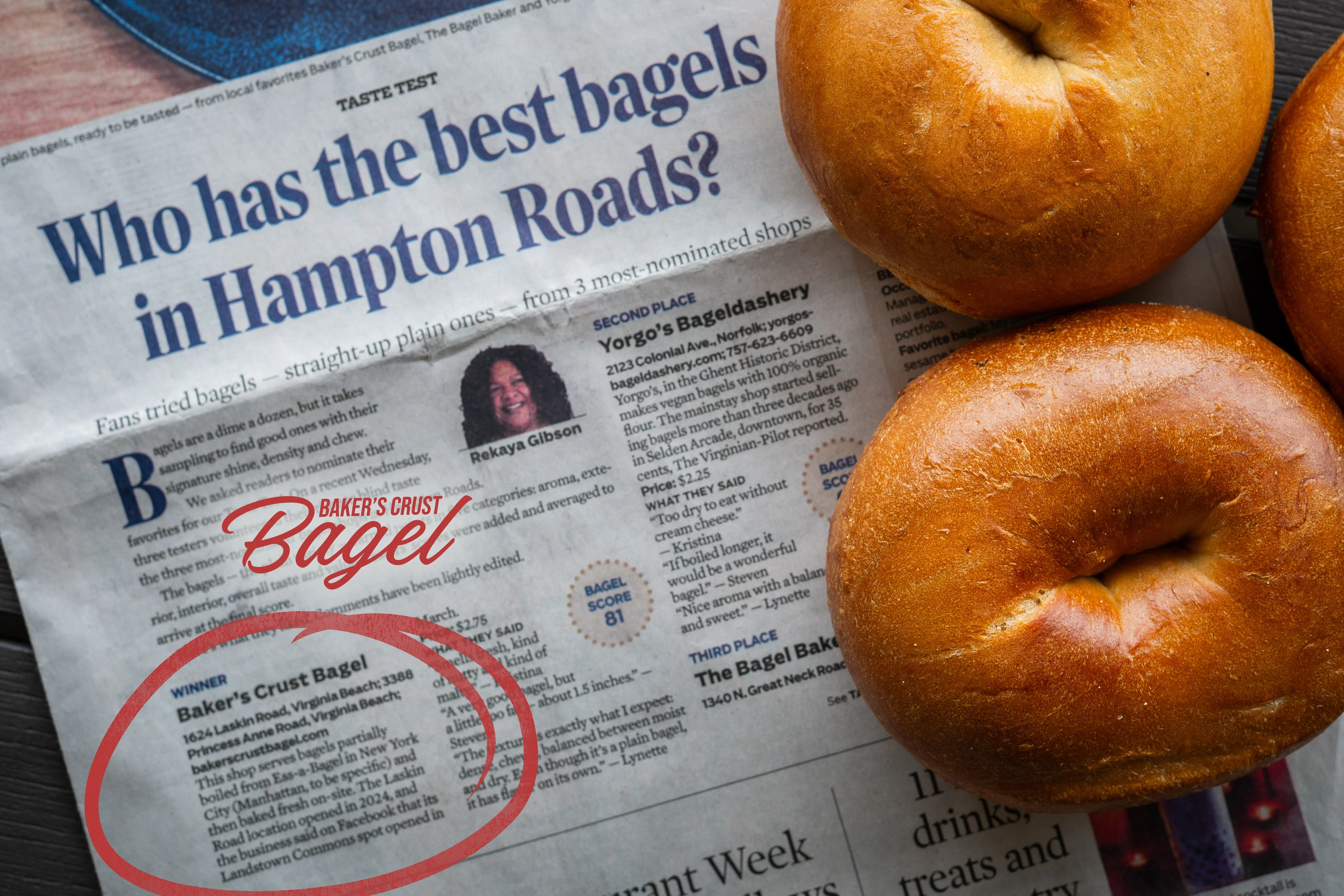 Join us for the Baker's Crust Bagel Anniversary celebration at our Hilltop Location, June 20th at 7am!